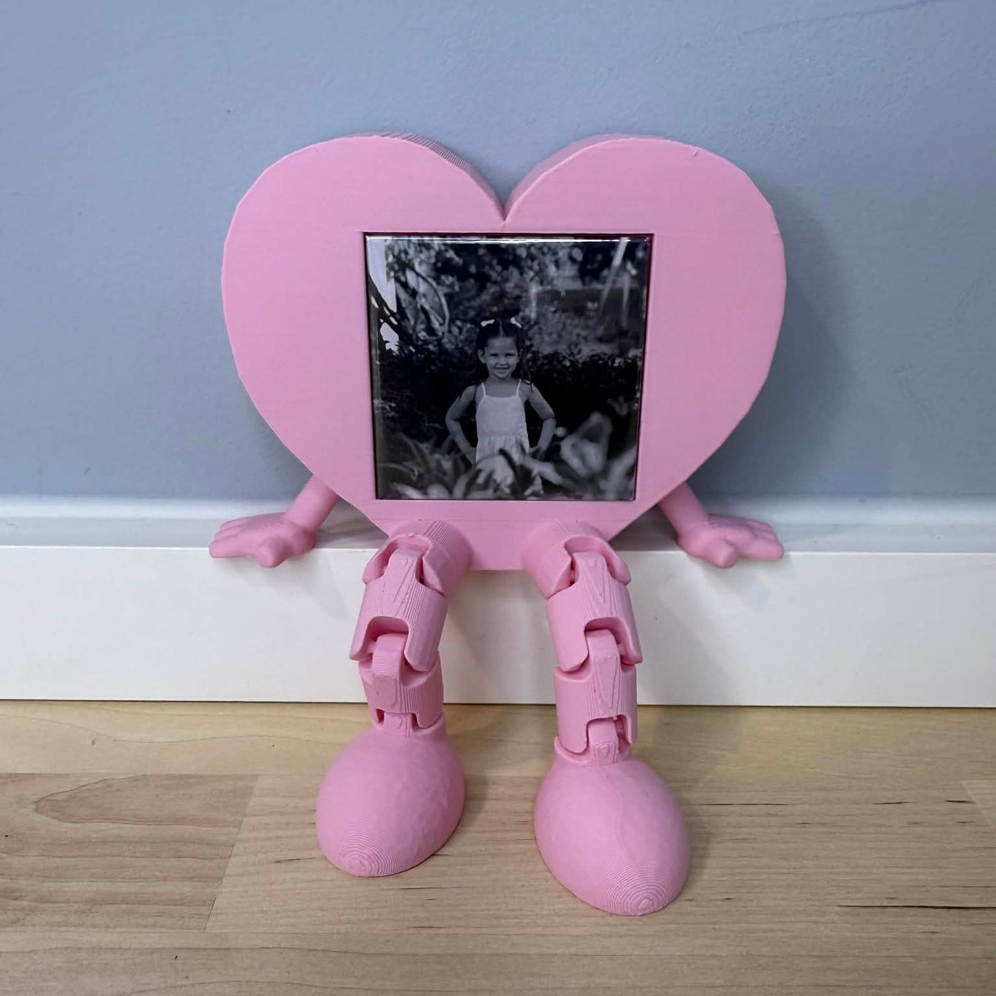 Single Heart Shaped Photo Magnet Frame
