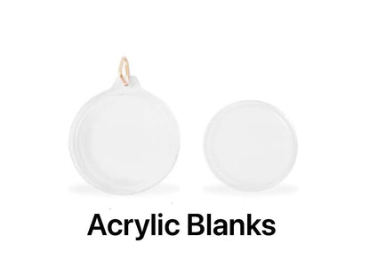35mm Round Acrylic Photo Keyrings