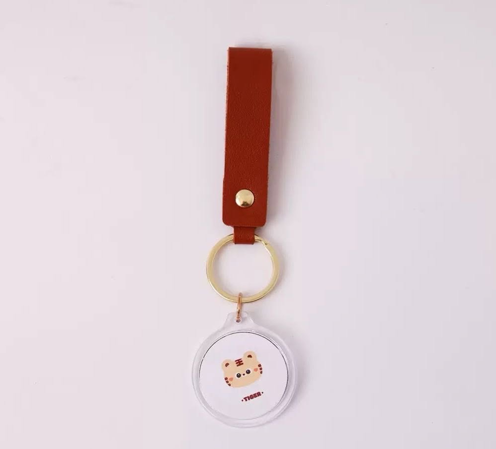 35mm Round Acrylic Photo Keyrings