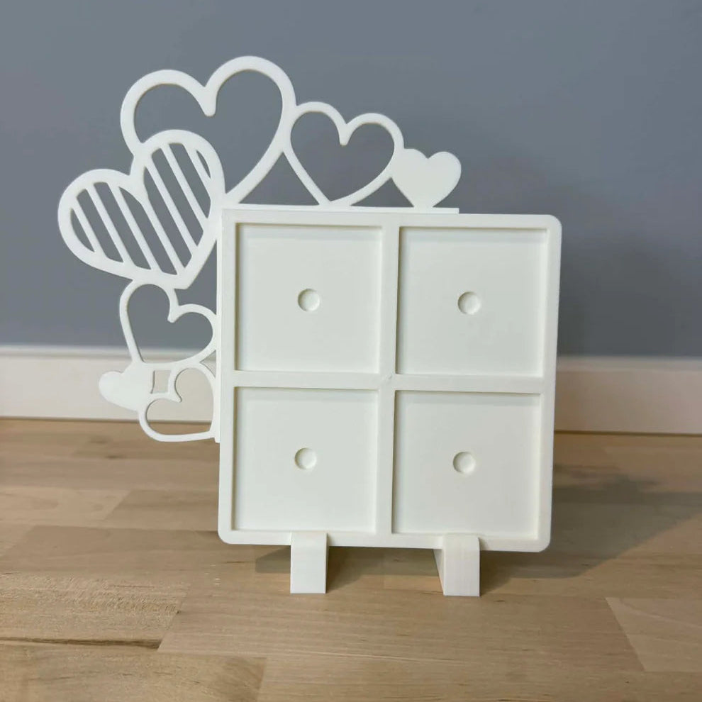 Corner Hearts Photo Magnet Frame