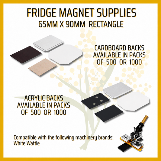 65mm x 90mm RECTANGLE Photo Magnet Consumables