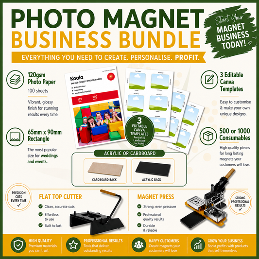 65x90mm RECTANGLE Photo Magnet Business Bundle