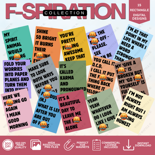 F-spiration Digital Design Bundle (Sweary Sayings)