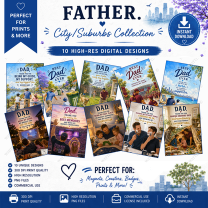 Fathers - City/Suburbs  Digital Design Bundle