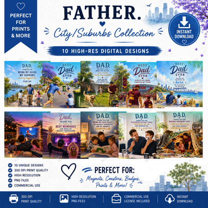 Fathers - City/Suburbs  Digital Design Bundle