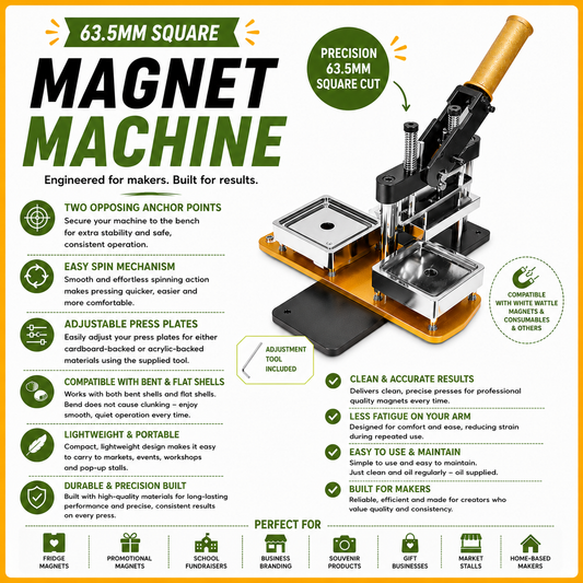 63.5mm SQUARE Magnet Machine