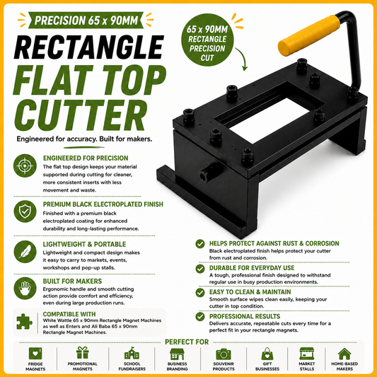 Precision 65x90mm Rectangle Flat Top Cutter
