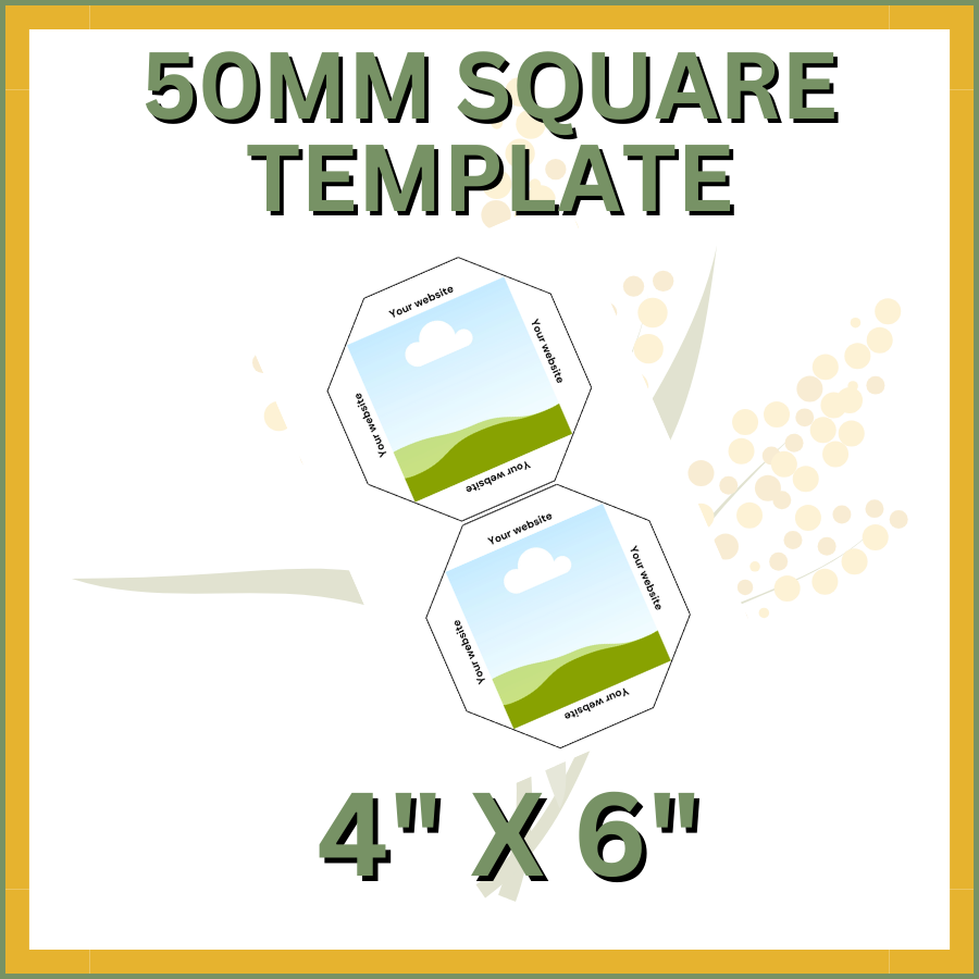 50mm Square 4x6"