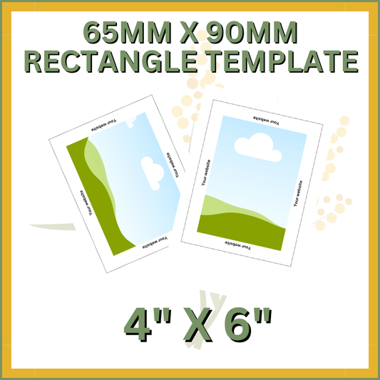 65mm x 90mm Rectangle 4x6"