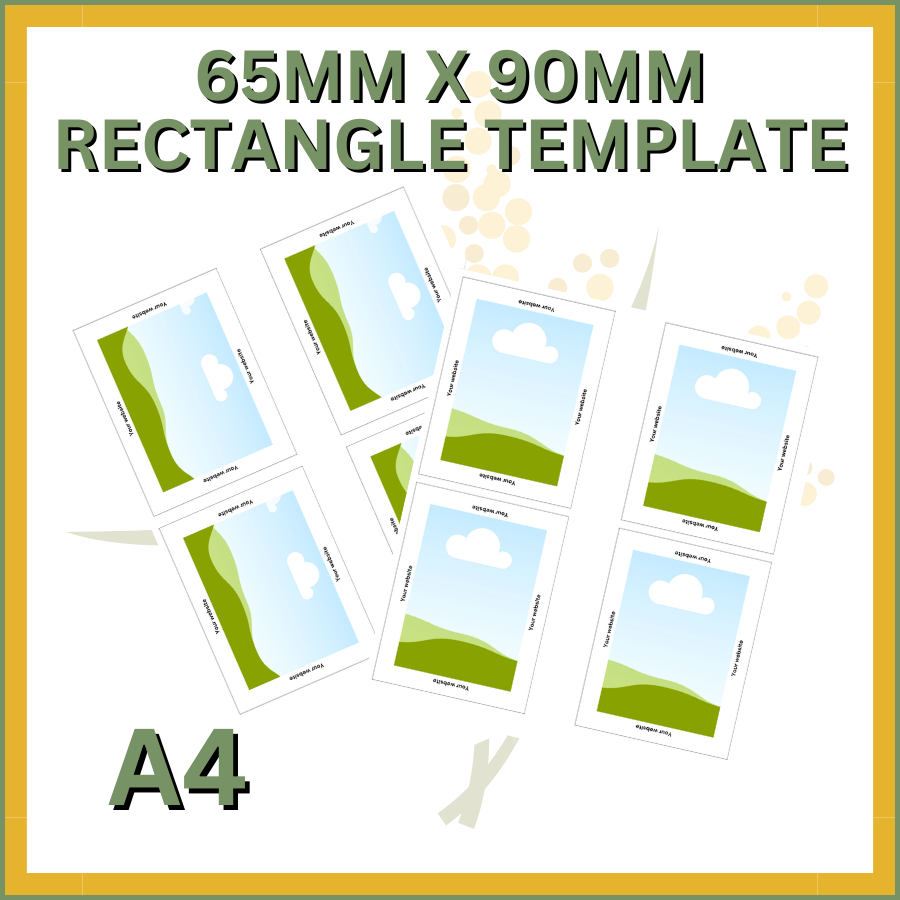 65mm x 90mm Rectangle A4