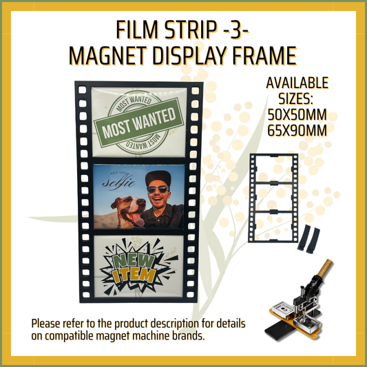 Film Strip Magnet Display Frame (Triple)