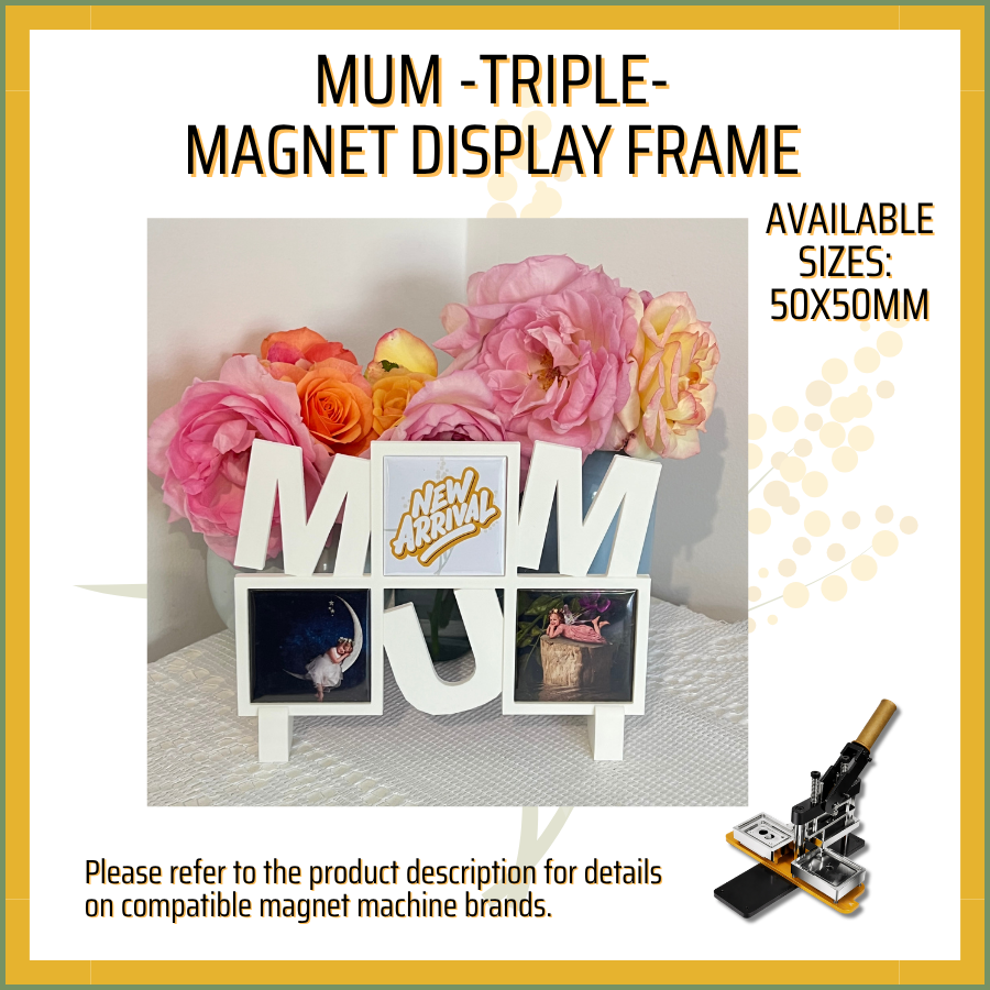"Mum" Magnet Display Frame (Triple)
